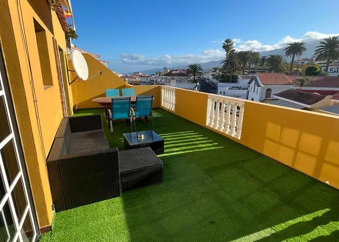 Grosse Terrasse Mit Esstisch, Markise. Einfach Apartamento Los Realejos